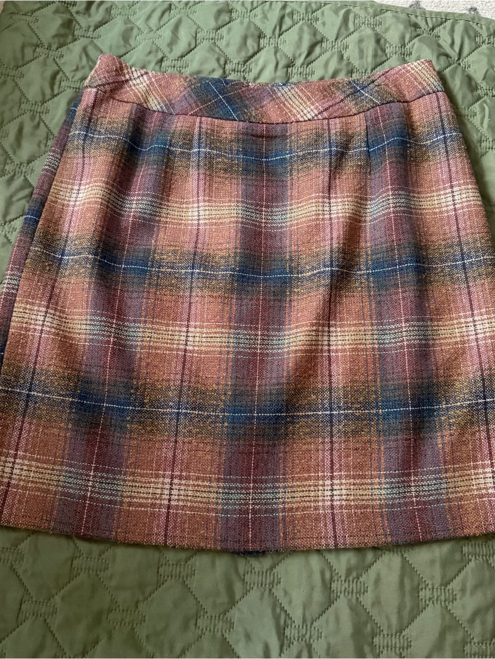 Chadwicks Pink and Blue Plaid Mini Skirt, Vintagge